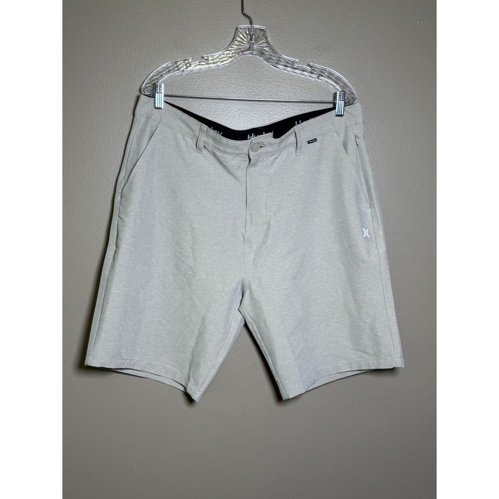 Hurley Hybrid Spacedye Walk Short Bermuda Tan Beige Mens 36 HMS24-08577